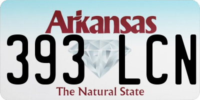 AR license plate 393LCN