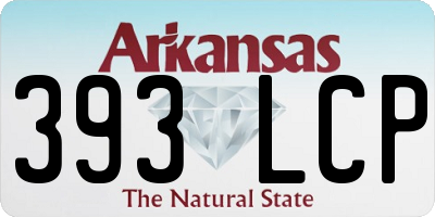 AR license plate 393LCP