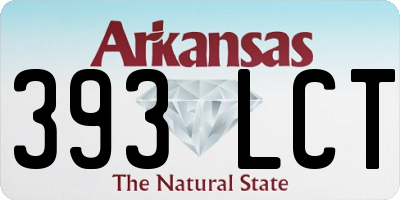 AR license plate 393LCT