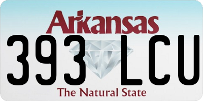 AR license plate 393LCU