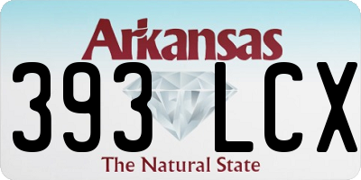 AR license plate 393LCX