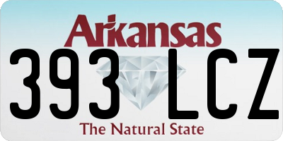 AR license plate 393LCZ