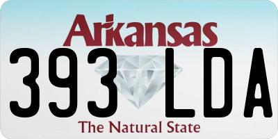 AR license plate 393LDA