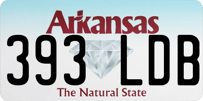 AR license plate 393LDB