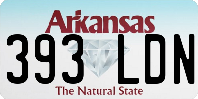 AR license plate 393LDN