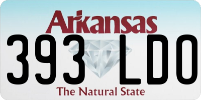 AR license plate 393LDO