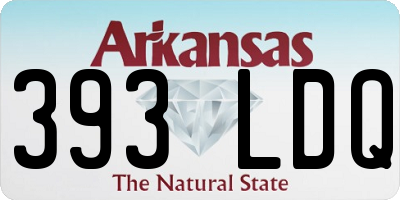 AR license plate 393LDQ