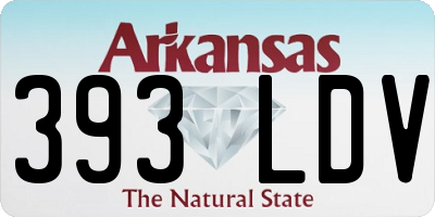 AR license plate 393LDV