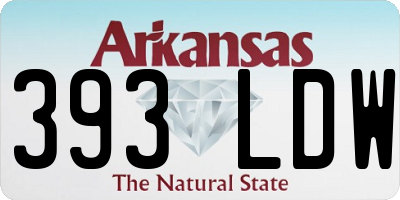 AR license plate 393LDW