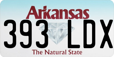 AR license plate 393LDX