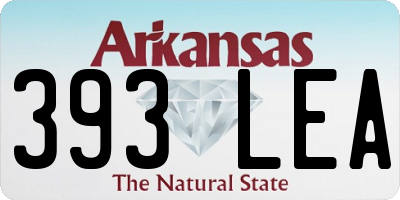 AR license plate 393LEA