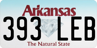 AR license plate 393LEB