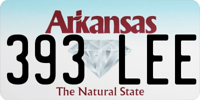 AR license plate 393LEE