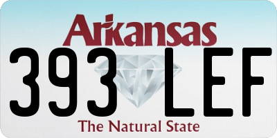 AR license plate 393LEF