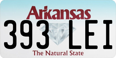 AR license plate 393LEI
