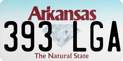 AR license plate 393LGA