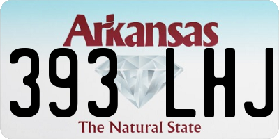 AR license plate 393LHJ