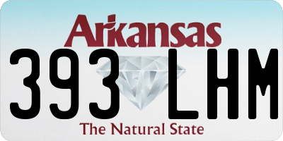 AR license plate 393LHM