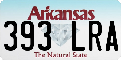 AR license plate 393LRA