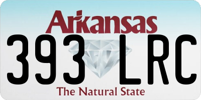 AR license plate 393LRC
