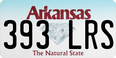 AR license plate 393LRS