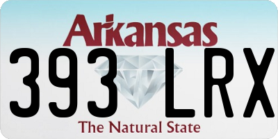 AR license plate 393LRX