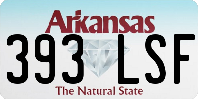 AR license plate 393LSF