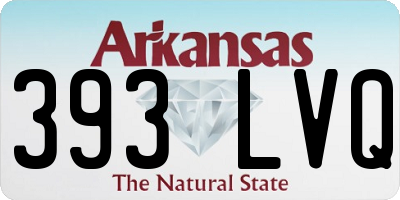 AR license plate 393LVQ