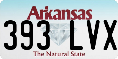 AR license plate 393LVX