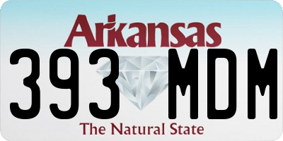 AR license plate 393MDM