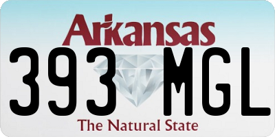 AR license plate 393MGL