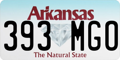 AR license plate 393MGO
