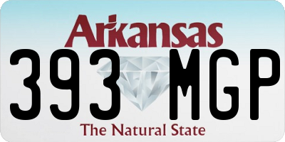 AR license plate 393MGP