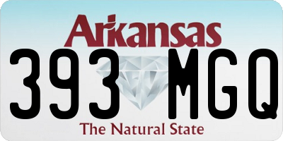 AR license plate 393MGQ