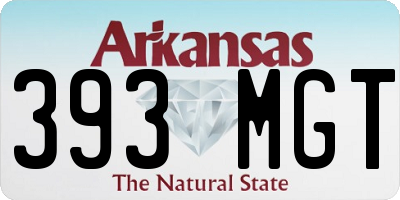 AR license plate 393MGT
