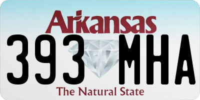 AR license plate 393MHA