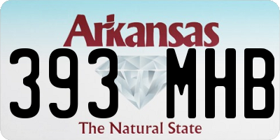 AR license plate 393MHB