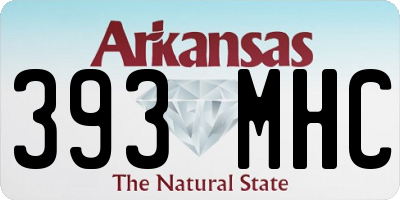 AR license plate 393MHC