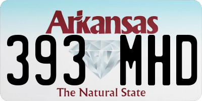 AR license plate 393MHD