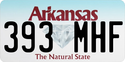 AR license plate 393MHF