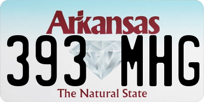 AR license plate 393MHG
