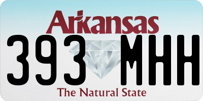 AR license plate 393MHH