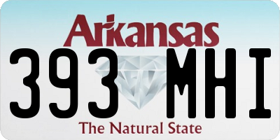 AR license plate 393MHI