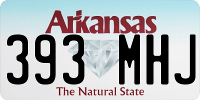 AR license plate 393MHJ
