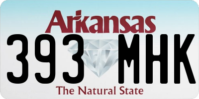 AR license plate 393MHK