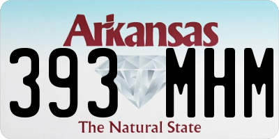 AR license plate 393MHM