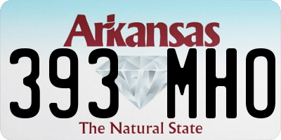 AR license plate 393MHO