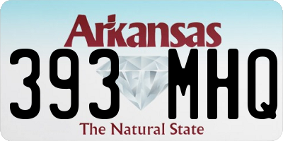 AR license plate 393MHQ