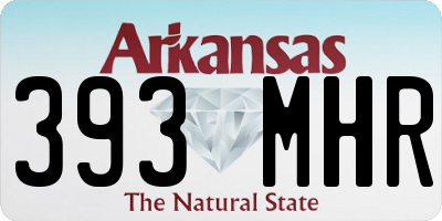 AR license plate 393MHR