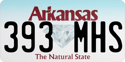 AR license plate 393MHS